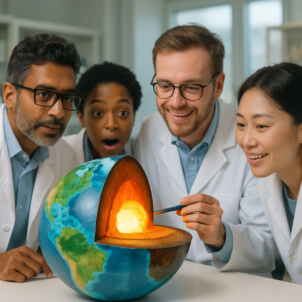 Scientists revealing a deep Earth discovery