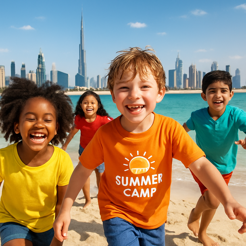 Children having fun at a Dubai summer camp